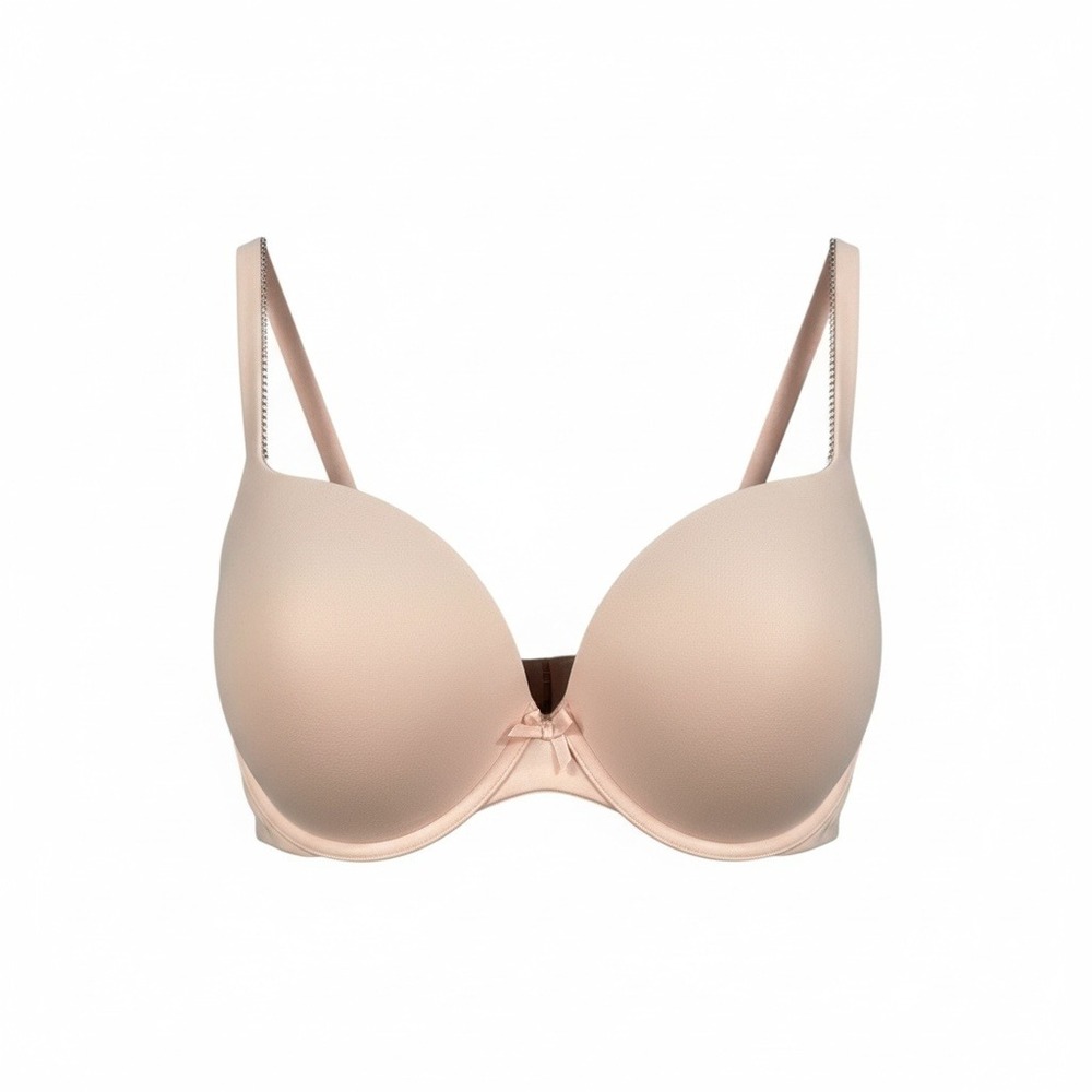 Victoria's Secret Push Up Bra 36DD Baby Pink Smooth Underwire Sexy Support Lined
